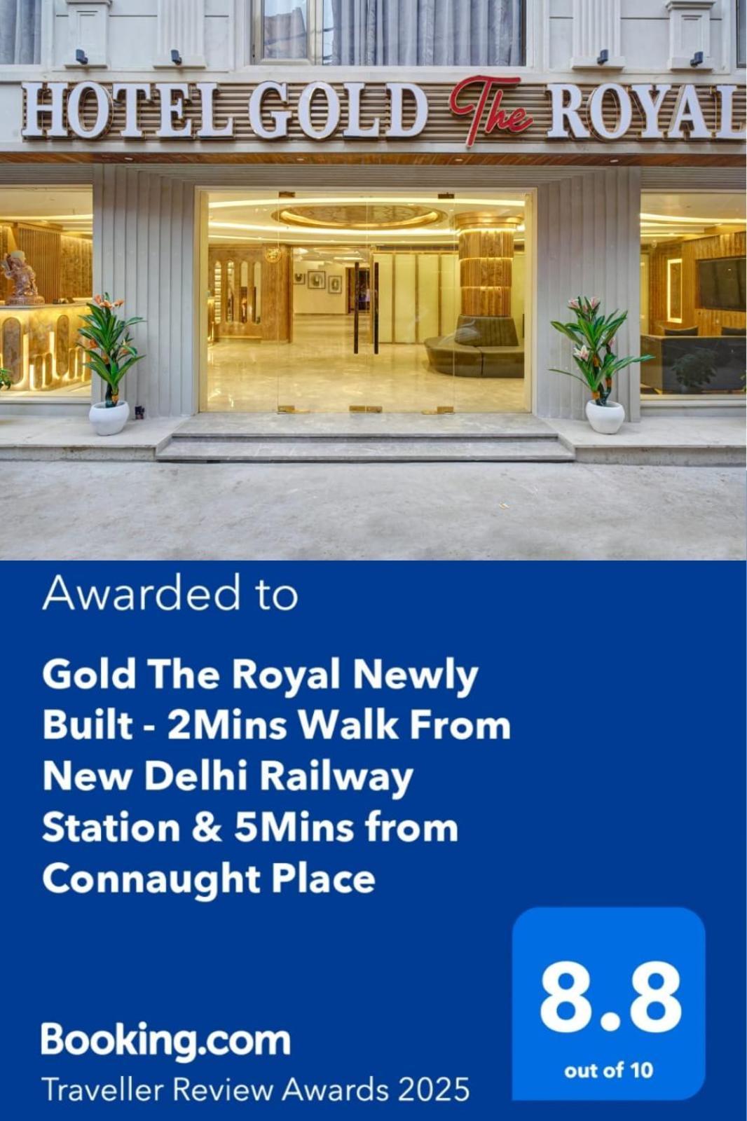 Newly Built Gold The Royal With Rooftop Restaurant - 2Mins Walk From New Delhi Rail Station & 5Mins From Connaught Place Extérieur photo